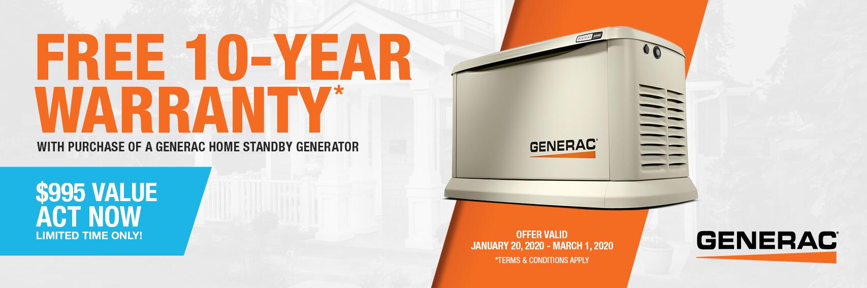 Homestandby Generator Deal | Warranty Offer | Generac Dealer | Somers, NY